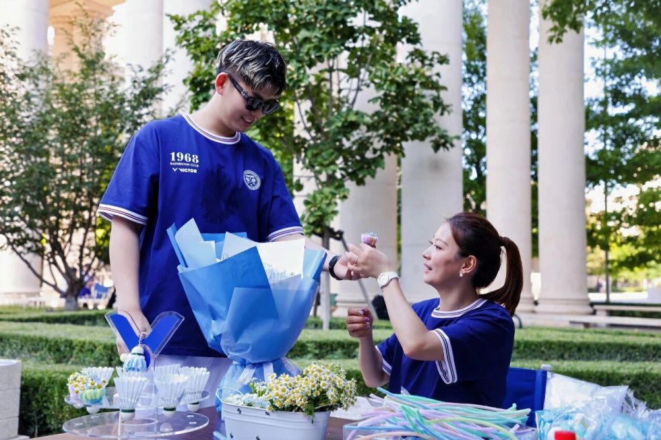 堪称羽球人, 茶歇区装饰 堪称羽球人, 茶歇区装饰